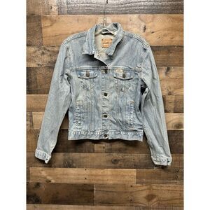 Levi‎ Strauss Youth Girl's Denim Jacket Size XXL